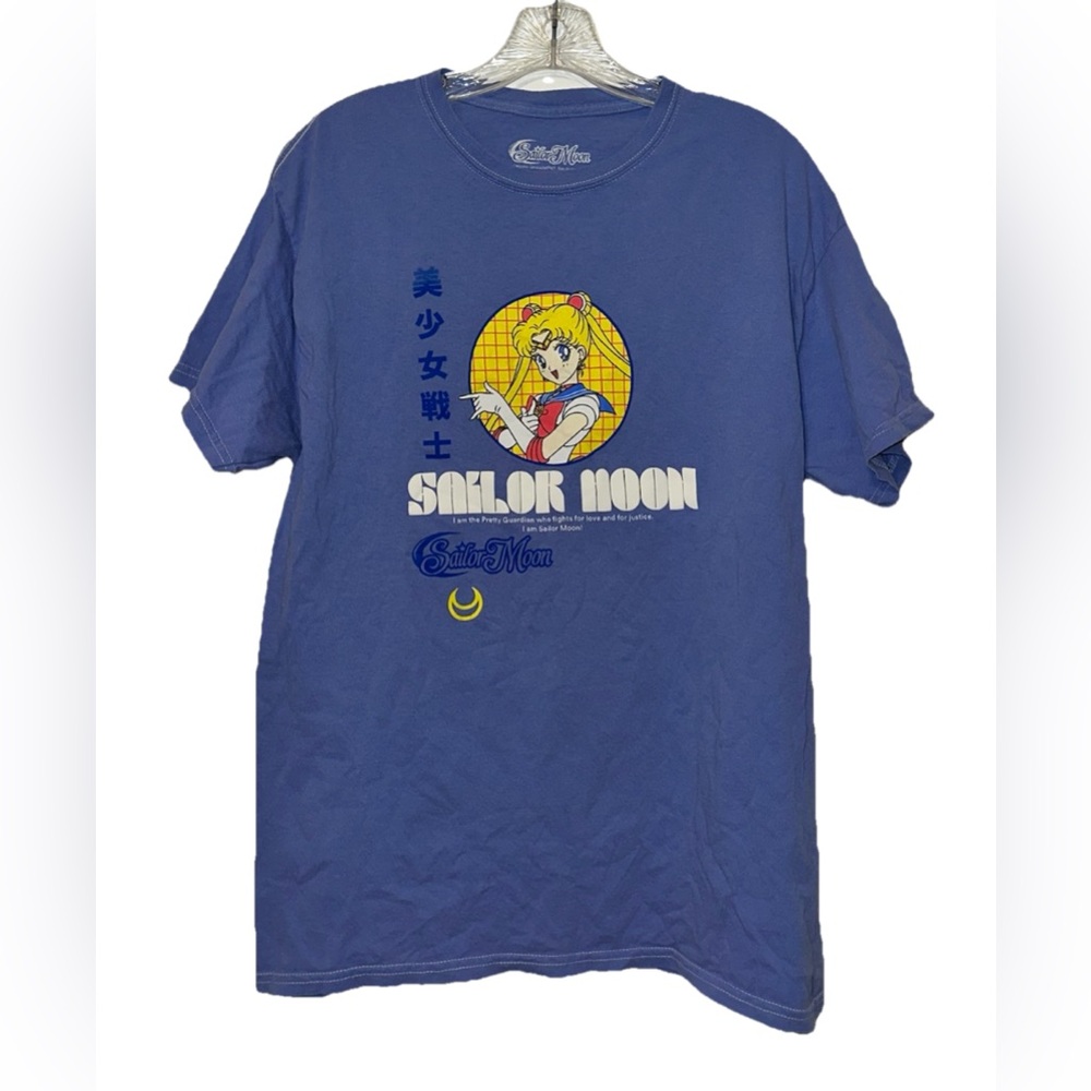 Sailor Moon Graphic Tee T-Shirt Forever 21 Women’s Blue Size‎ M/L Cotton Anime